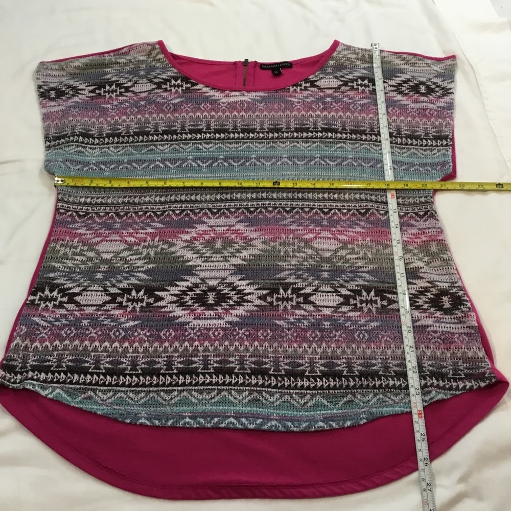 🛍Signature Studio Hi-Lo Top XL, Multi Color Front - Picture 4 of 7